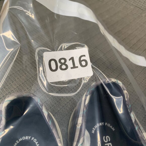 Sperry Top Sider Womens Size 8.5 Gray & white Canvas Anchor Plaid Sneakers - Picture 7 of 7